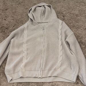 Cozy Knit Hooded Cardigan